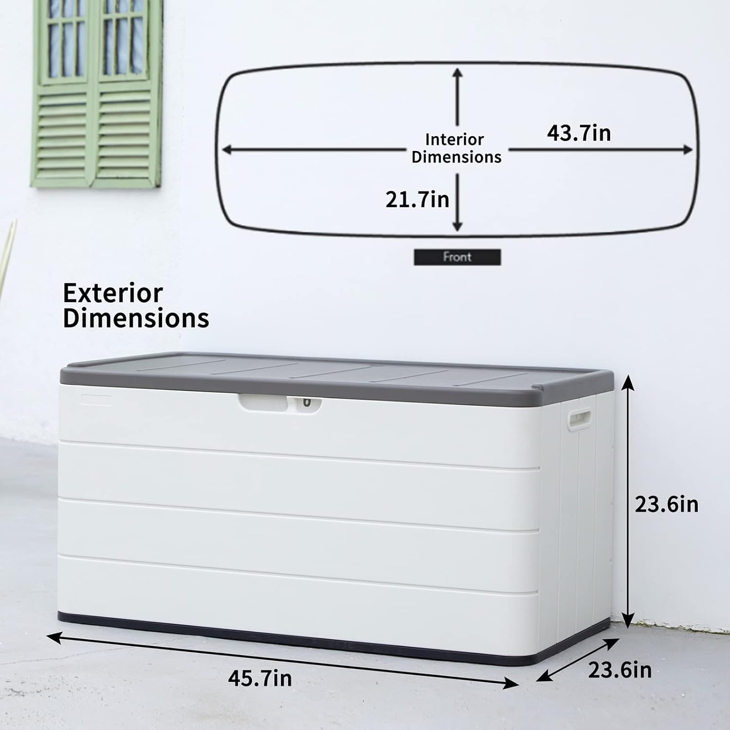 Outdoor Furniture Warehouse - Terrassenmöbel aus Kunststoff für Kinderspielzeug, Lageraufbewahrungsbox