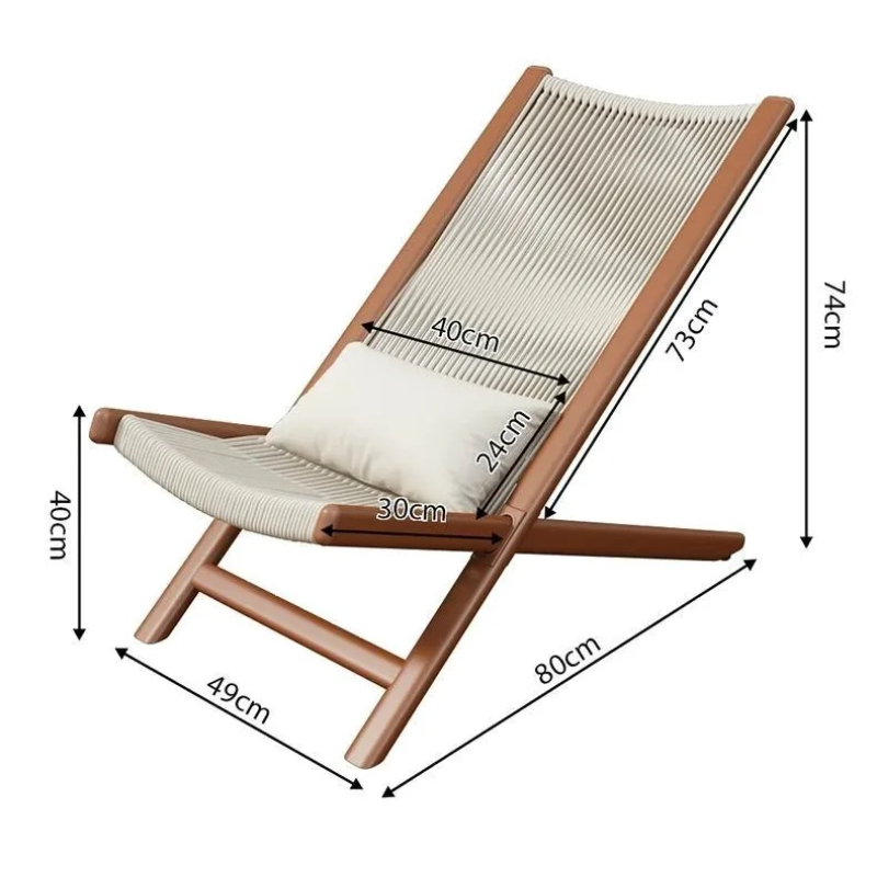 Outdoor Furniture Iron - Outdoor-Freizeitliege, Sofa-Liegestuhl, Gartenliege, Strandliege, Metallrahmen-Liegestuhl mit