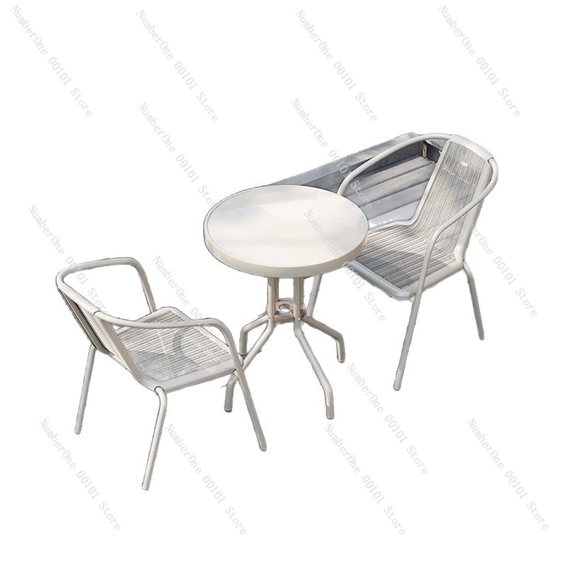 Bistro Table Set - Outdoor-Balkon-Klapptisch und 2 Stühle Set mit