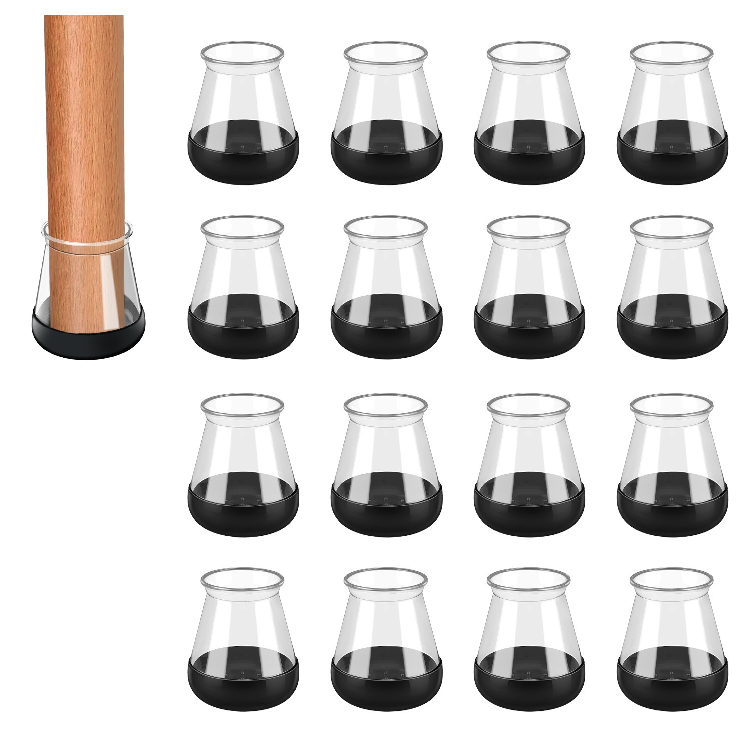 Bistro Table Set - Dicke und verschleißfeste Stuhl-Fußpolster, Tisch- und