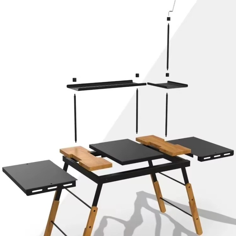 Outdoor Furniture Warehouse - SM-IGTN Modernes Design Aluminium Tragbarer Camping-Küchentisch