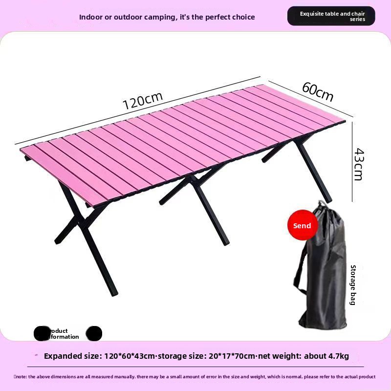 Outdoor Furniture Australia - Klappbarer Outdoor-Klapptisch mit Kreuzbeinen, tragbarer Eierrollentisch