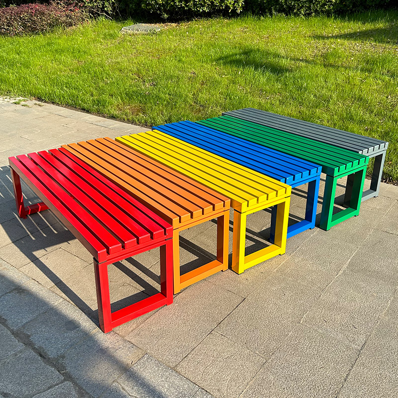 Outdoor Furniture Iron - Internet-Promi Weiße Bank mit Rückenlehne Vollständig