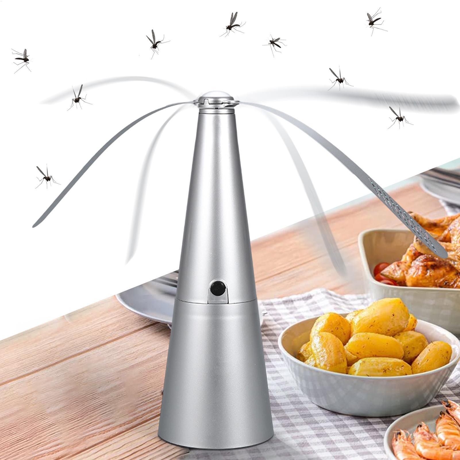 Outdoor Furniture Australia - Tischfliegenventilator, batteriebetrieben, Außenfliegenventilatoren, Sommer-Outdoor-Schutzausrüstung für Reisen,