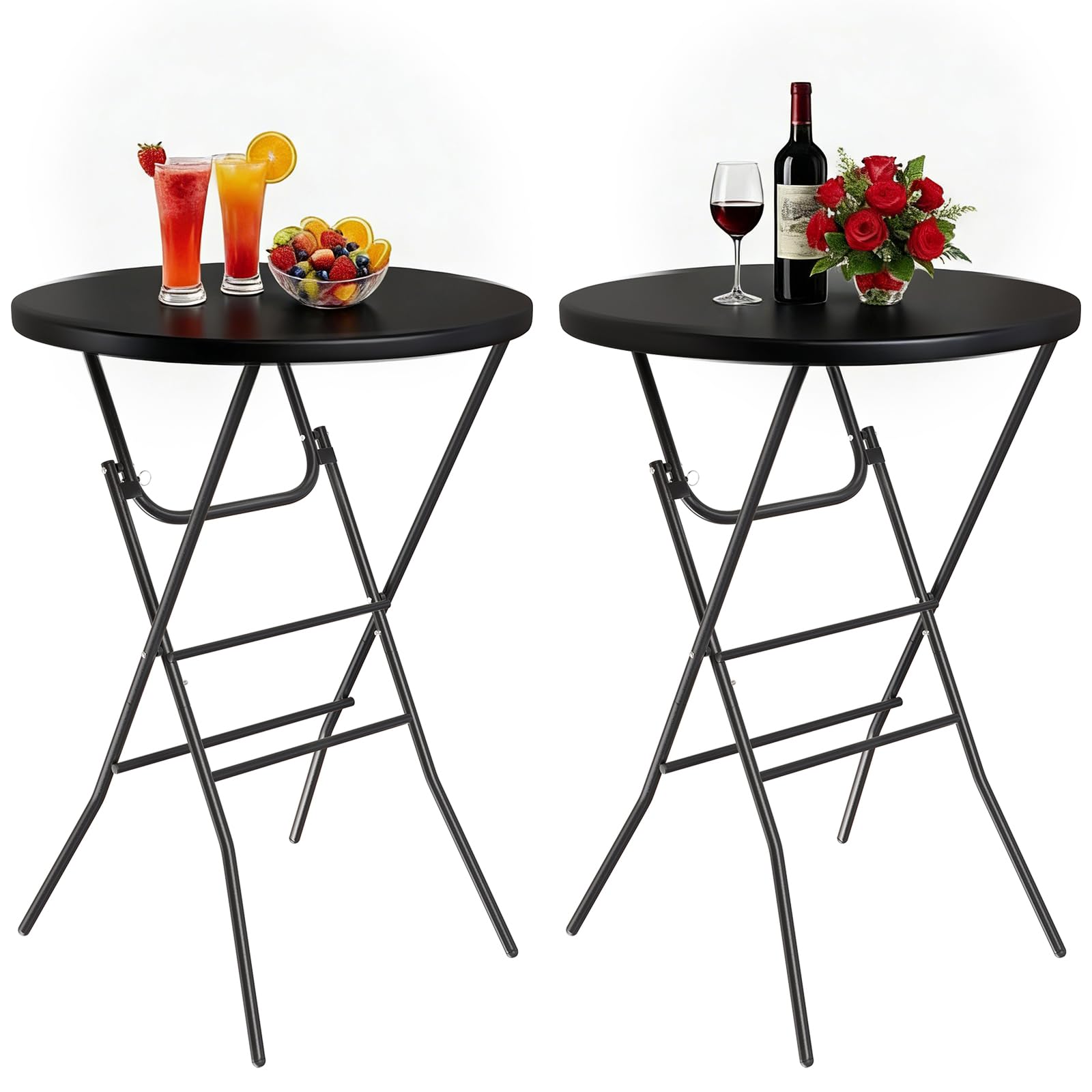 Outdoor Furniture Iron - AOOU 2 Stück 32 Zoll klappbarer