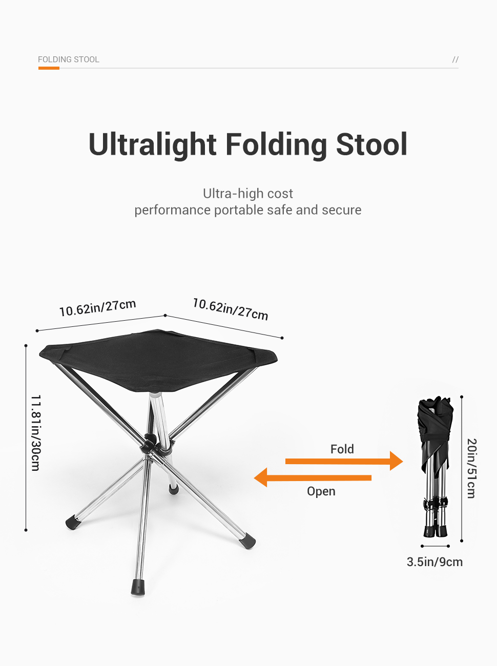 WESTTUNE Tragbarer Klapphocker – Outdoor Furniture Used Bewertung und Preis
