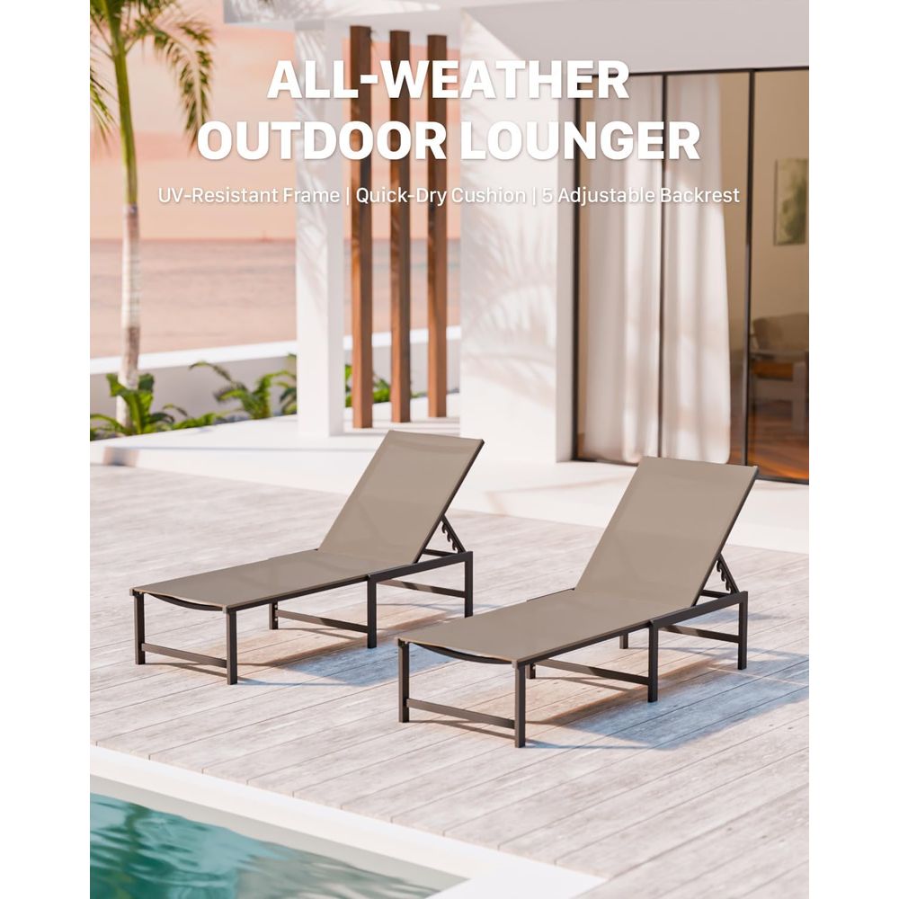 Liegestuhl für den Außenbereic – Outdoor Furniture Ofo Bewertung und Preis