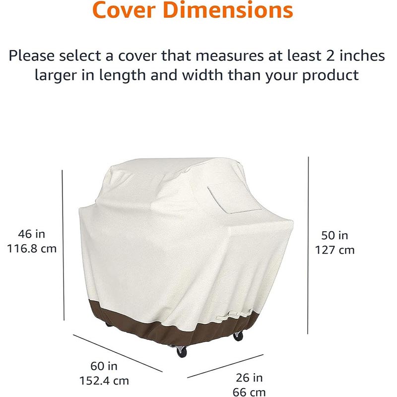 210D BBQ Beige Grillabdeckung  – Outdoor Furniture Used Bewertung und Preis