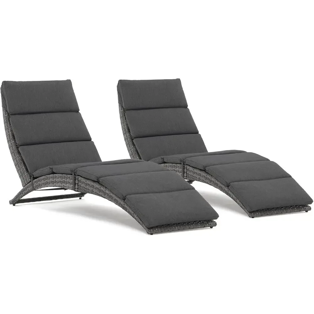 2-teiliges gepolstertes, verst – Rattan Lounge Set Bewertung und Preis