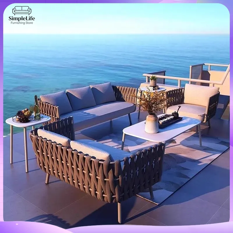 Outdoor-Rattan-Sofa-Set für Ga – Rattan Lounge Set Bewertung und Preis