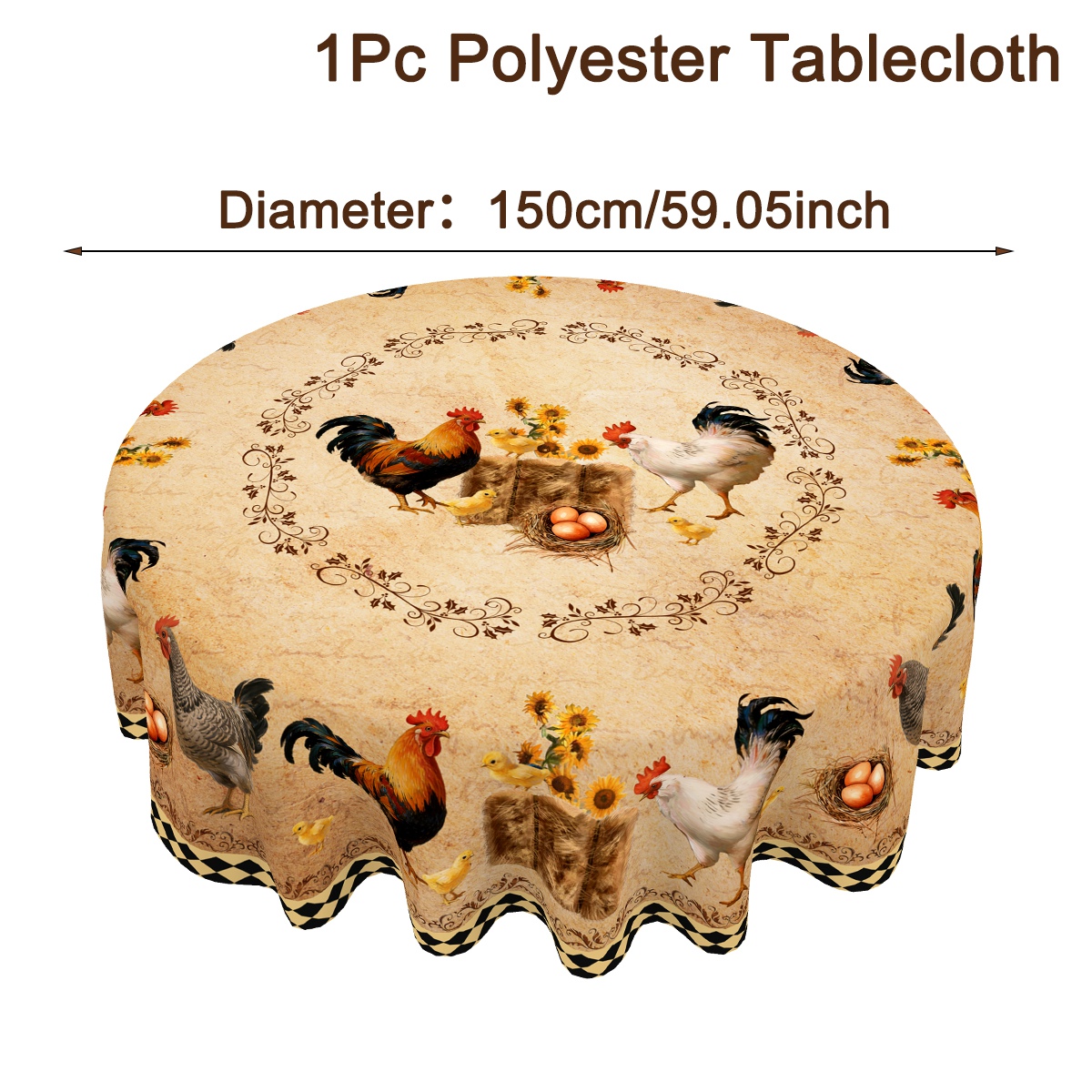 Runde Tischdecke mit Hahnmotiv – Outdoor Furniture Protector Bewertung und Preis