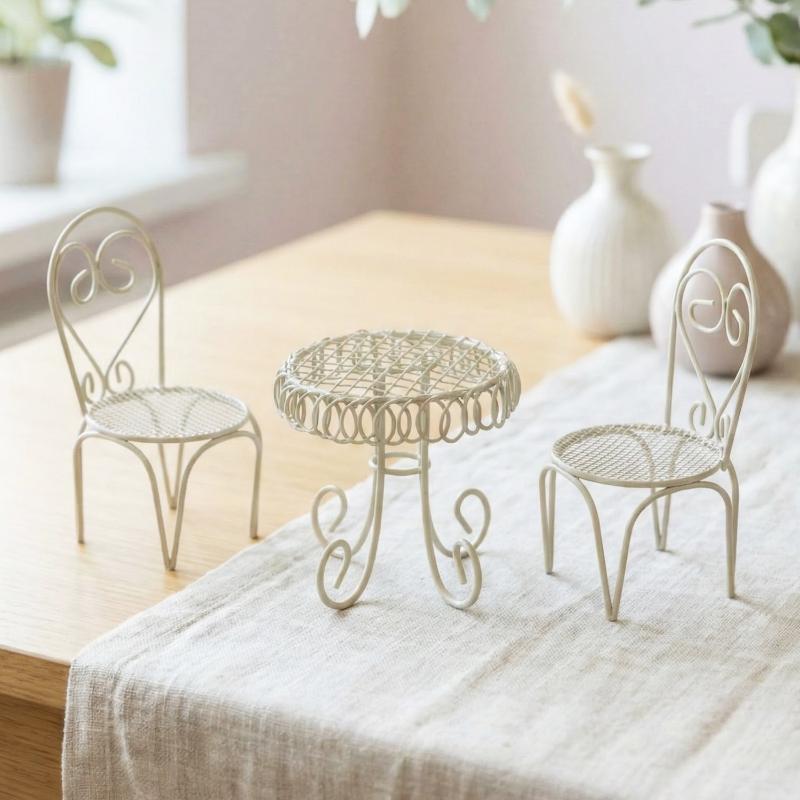 1/3-teiliges Puppenhaus-Garten – Bistro Table Set Bewertung und Preis