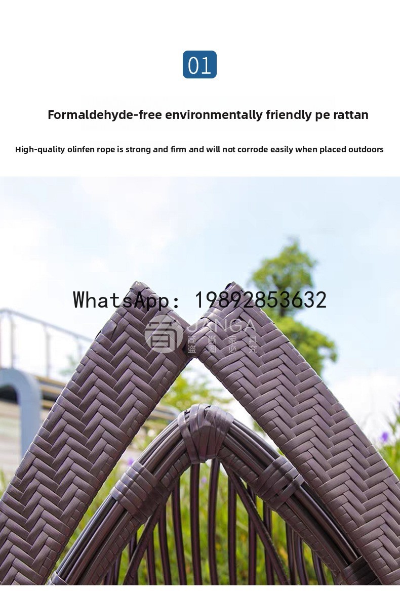 Outdoor Kreative Rattan Gewebt – Rattan Lounge Set Bewertung und Preis
