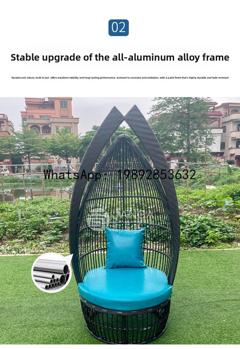 Outdoor Kreative Rattan Gewebt – Rattan Lounge Set Bewertung und Preis