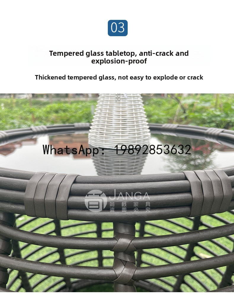 Outdoor Kreative Rattan Gewebt – Rattan Lounge Set Bewertung und Preis